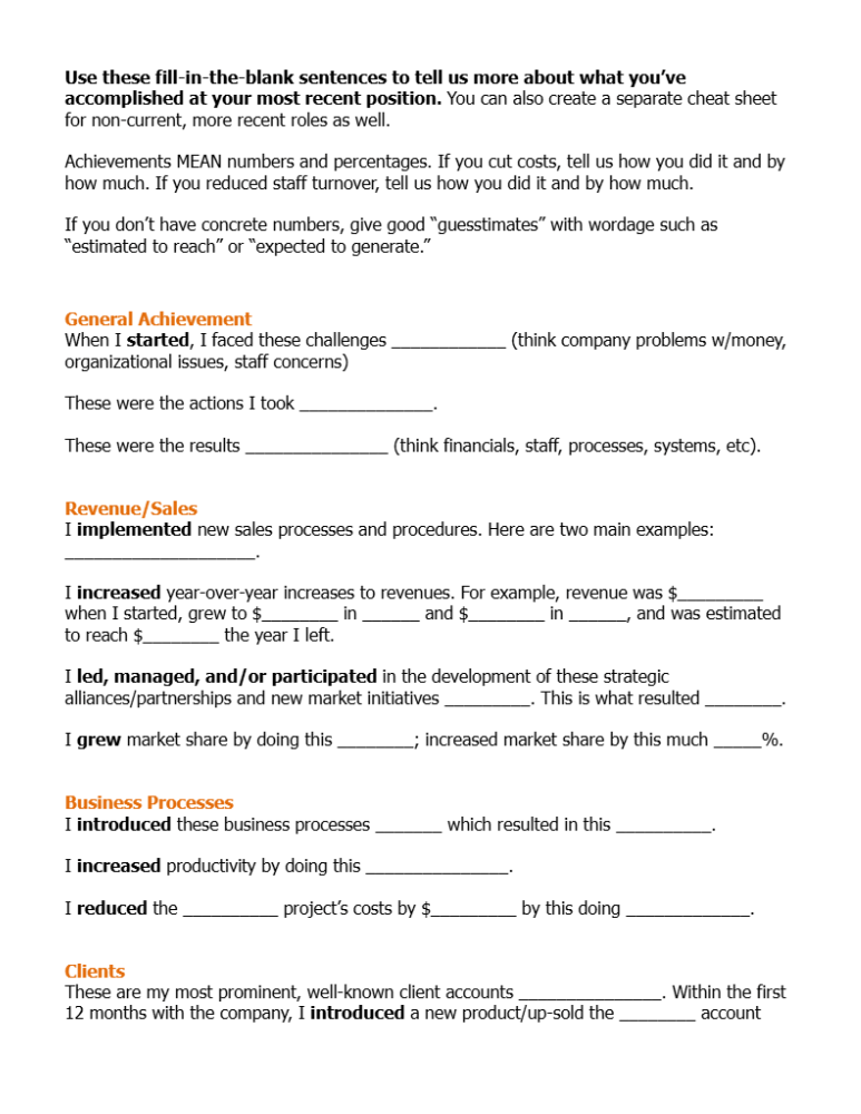 RBIZ Achievement Cheat Sheet for Members
