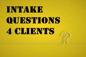 Intake Questions For Event Coordinators