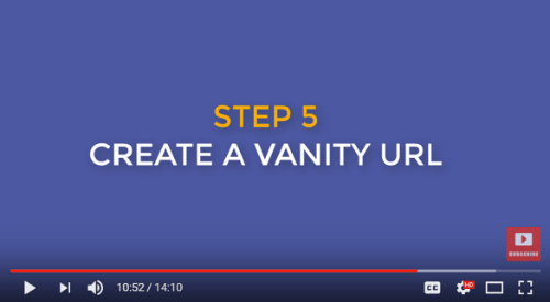 Create a Vanity URL